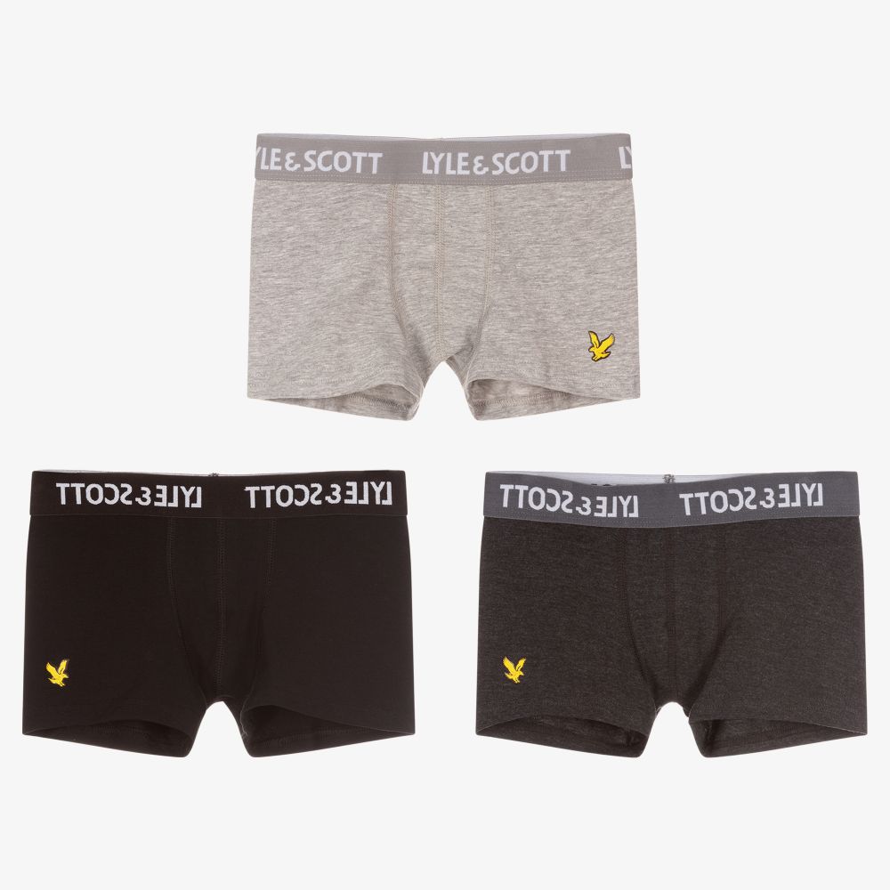 Lyle & Scott - Boys Boxer Shorts (3 Pack) | Childrensalon