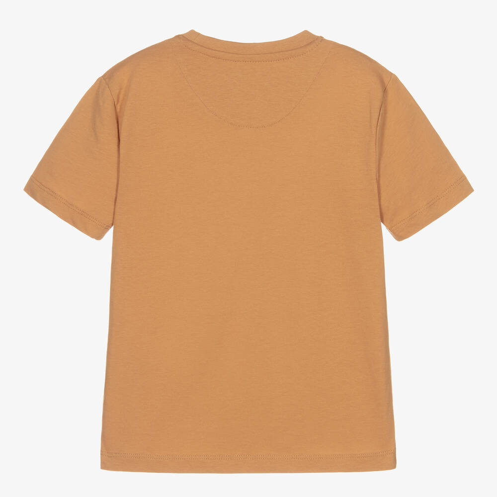 Lyle & Scott-Boys Brown Cotton T-Shirt | Childrensalon Outlet