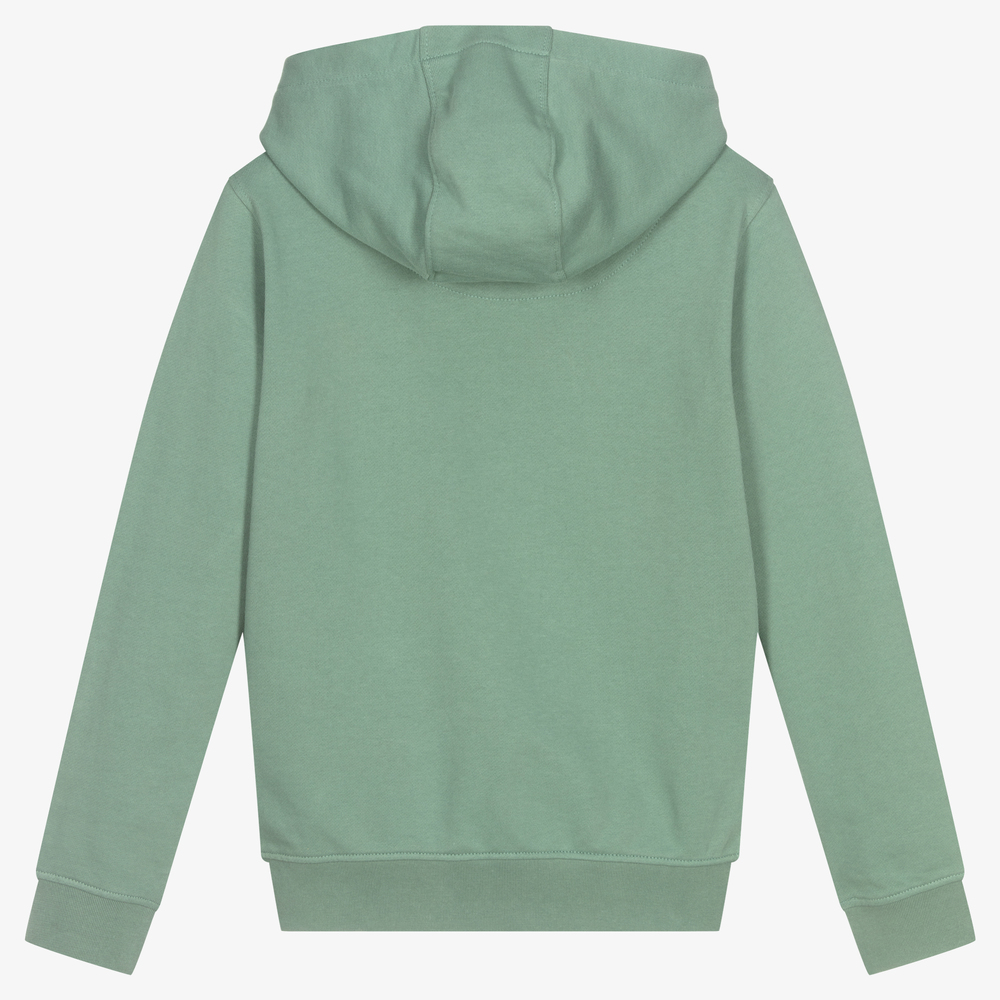 Lyle Scott Boys Green Cotton Hoodie