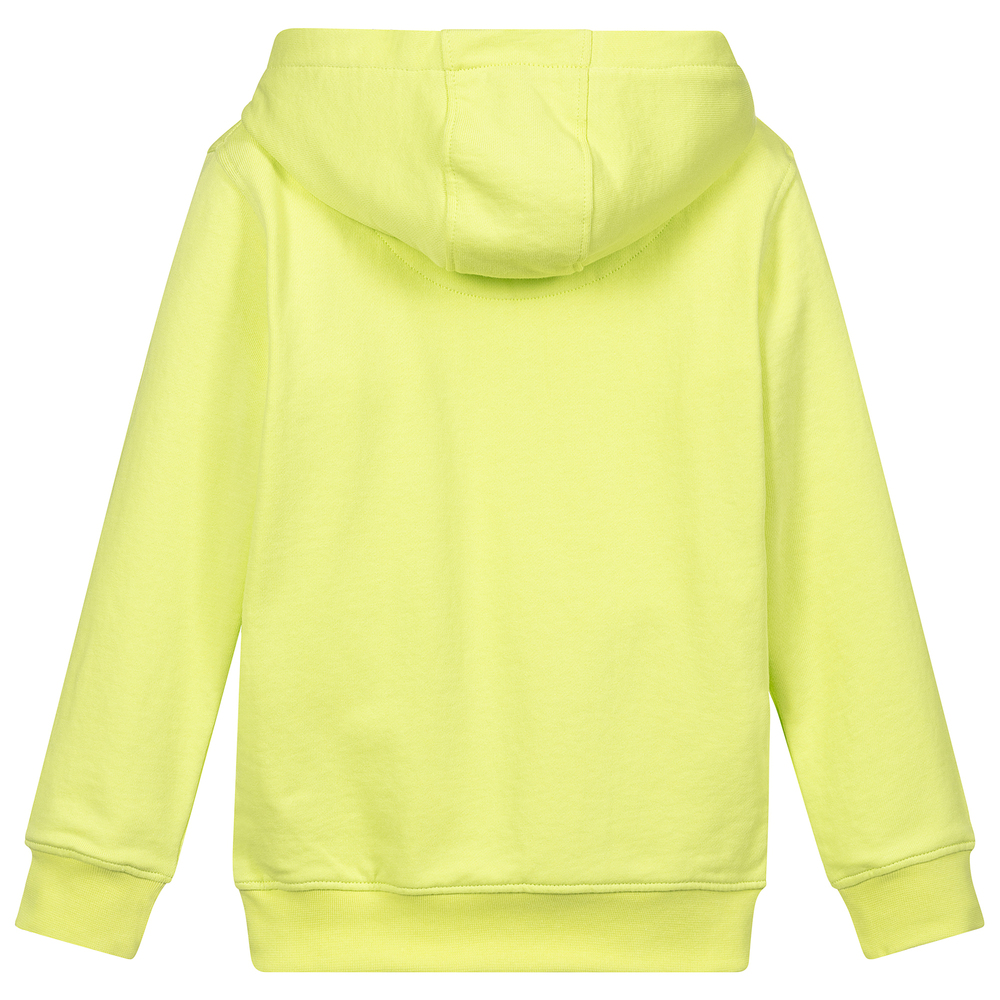 Lyle Scott Boys Green Cotton Logo Hoodie