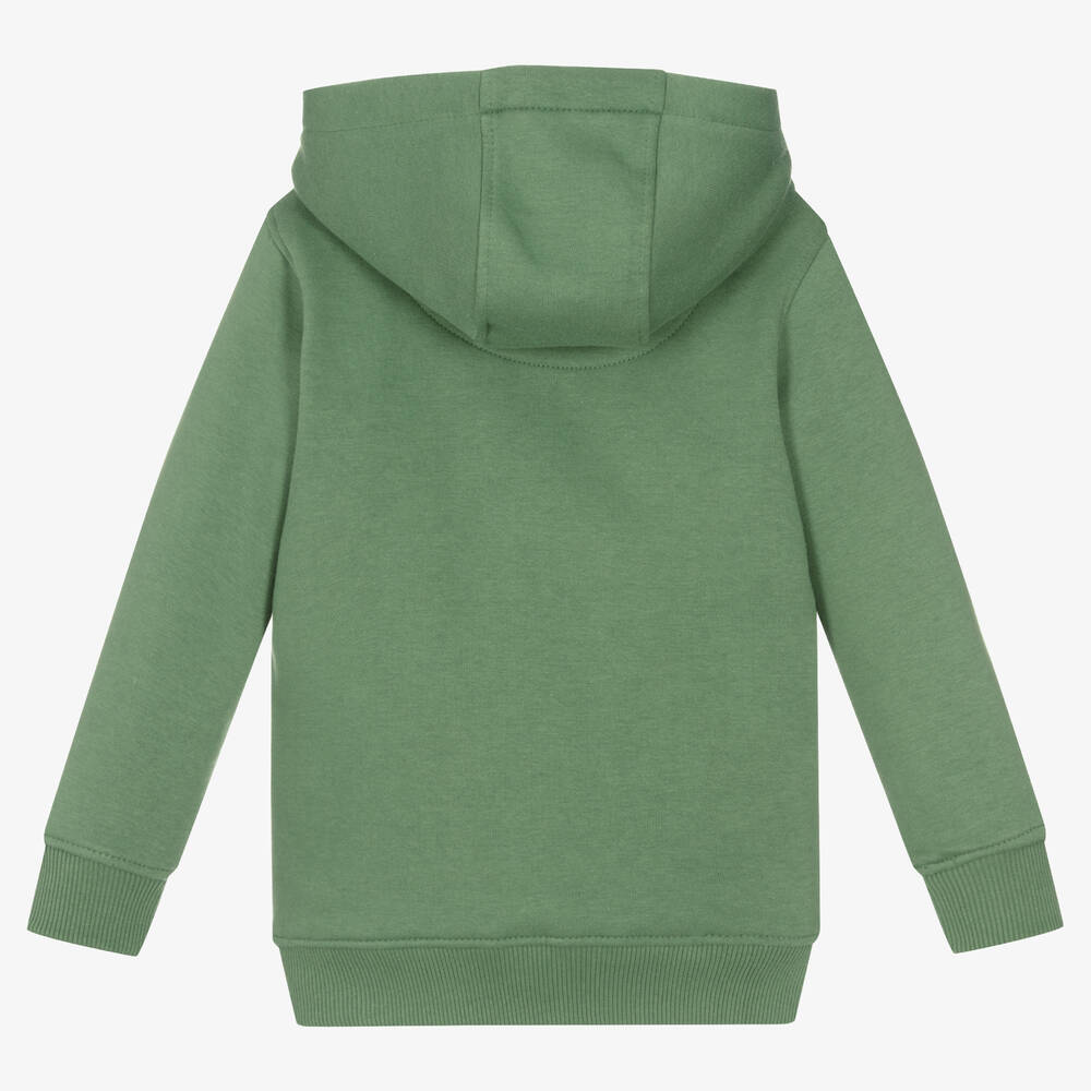 Lyle Scott Boys Green Cotton Logo Hoodie