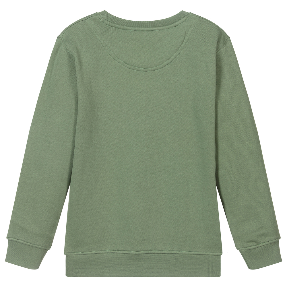 Lyle Scott Boys Green Cotton Sweatshirt