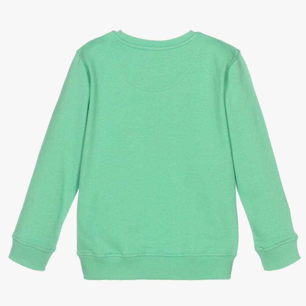 Lyle & Scott-Boys Green Cotton Sweatshirt | Childrensalon Outlet