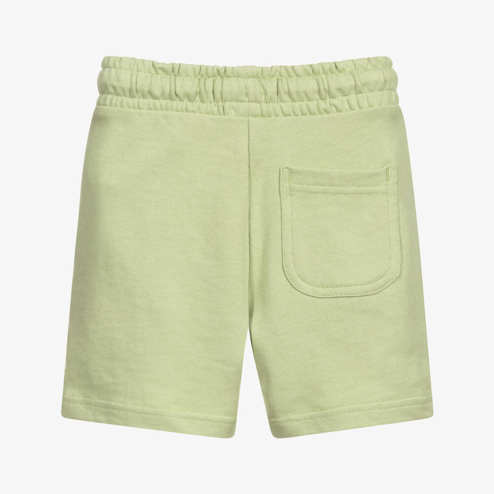Lyle & Scott-Boys Green Jersey Shorts | Childrensalon Outlet