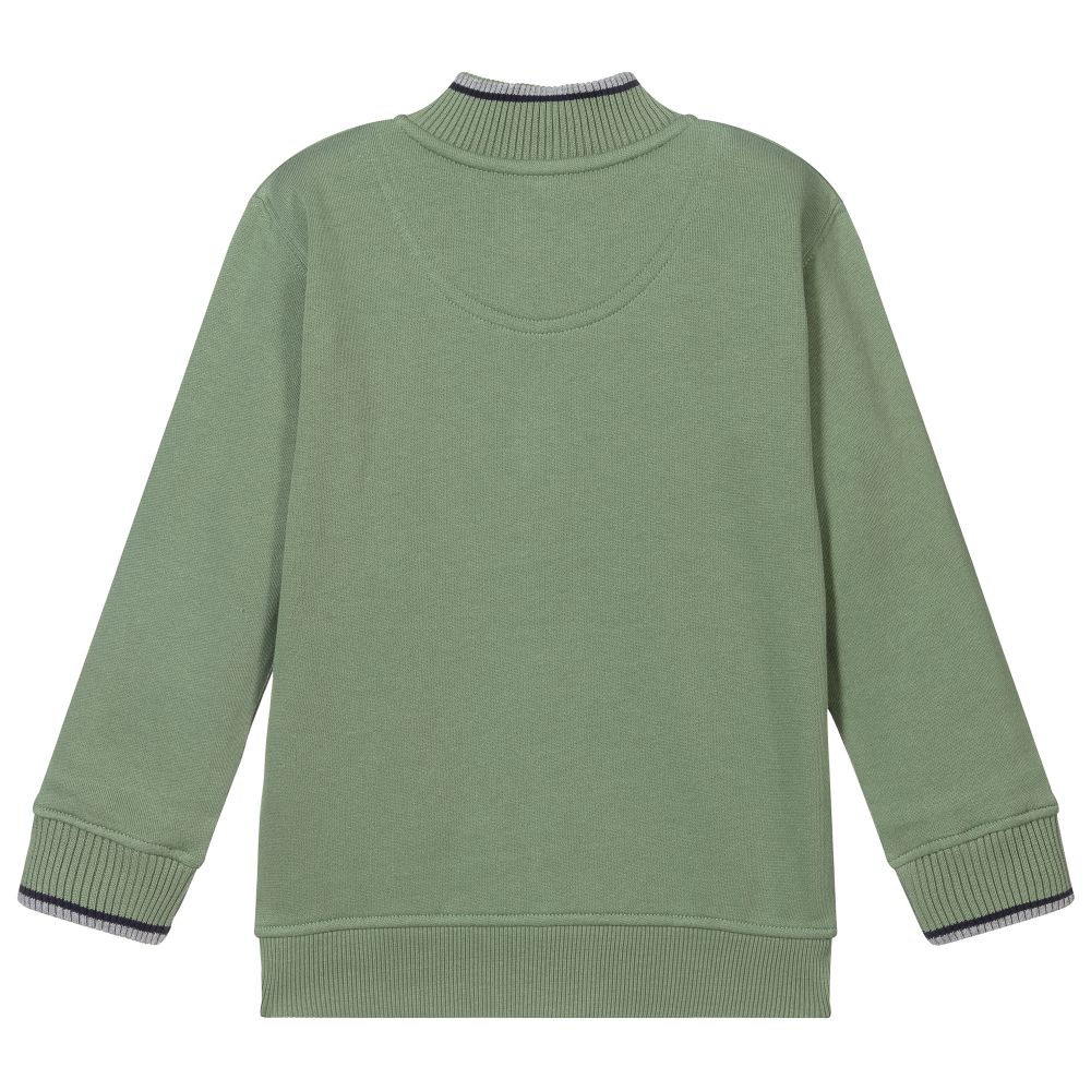 Lyle & Scott-Boys Green Zip-up Top | Childrensalon Outlet
