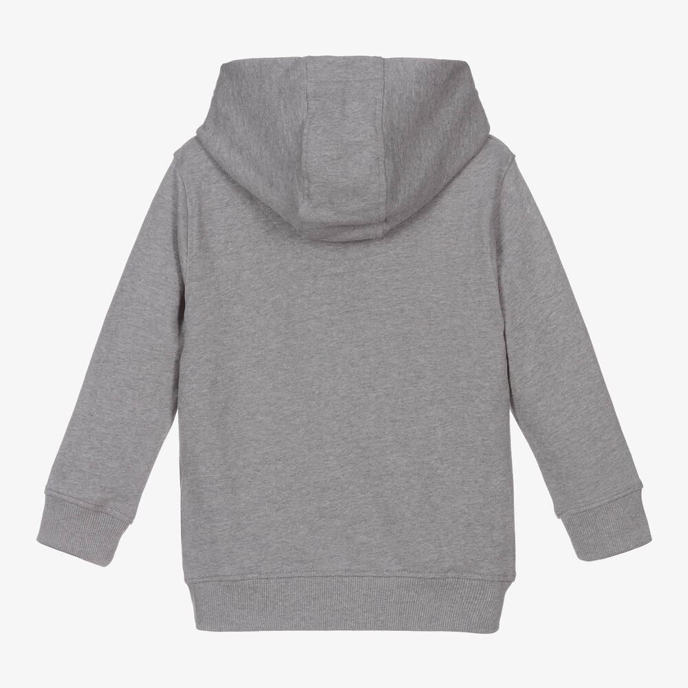 Lyle & Scott-Boys Grey Cotton Hoodie | Childrensalon Outlet