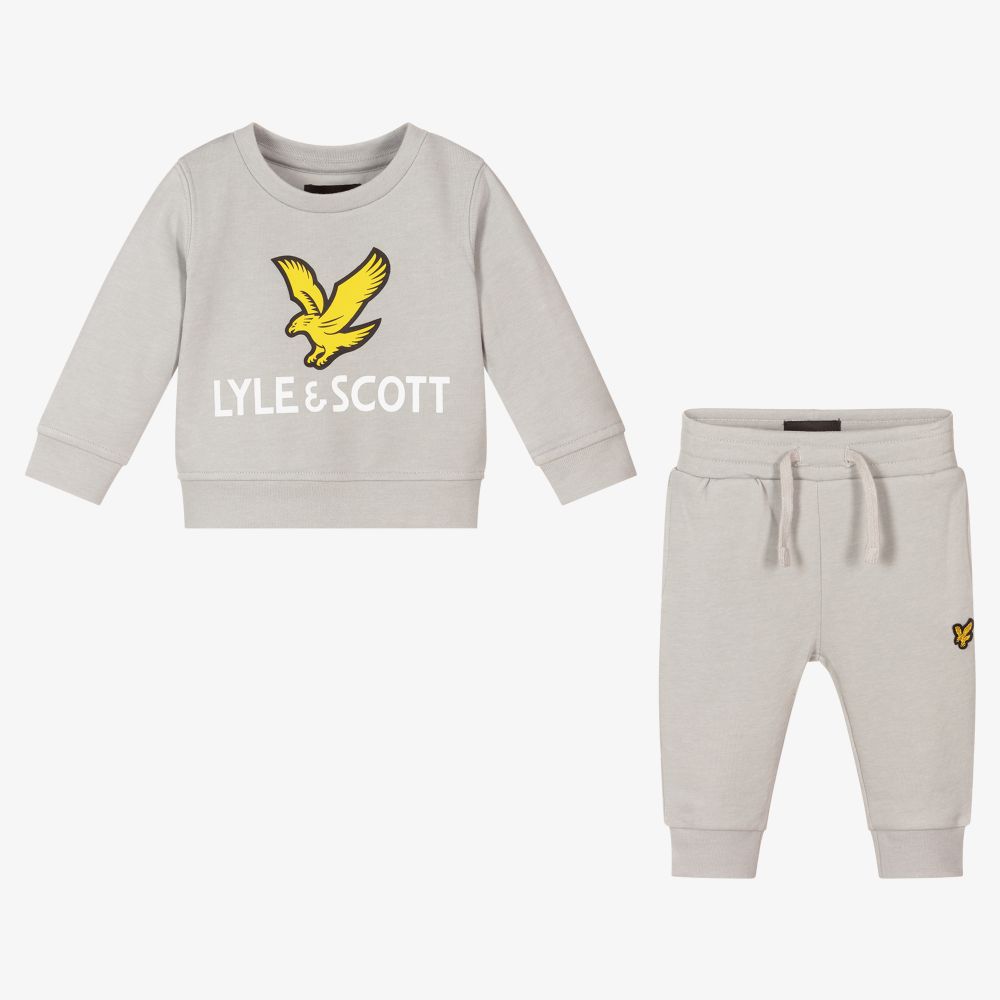 Lyle \u0026 Scott - Boys Grey Logo Tracksuit 