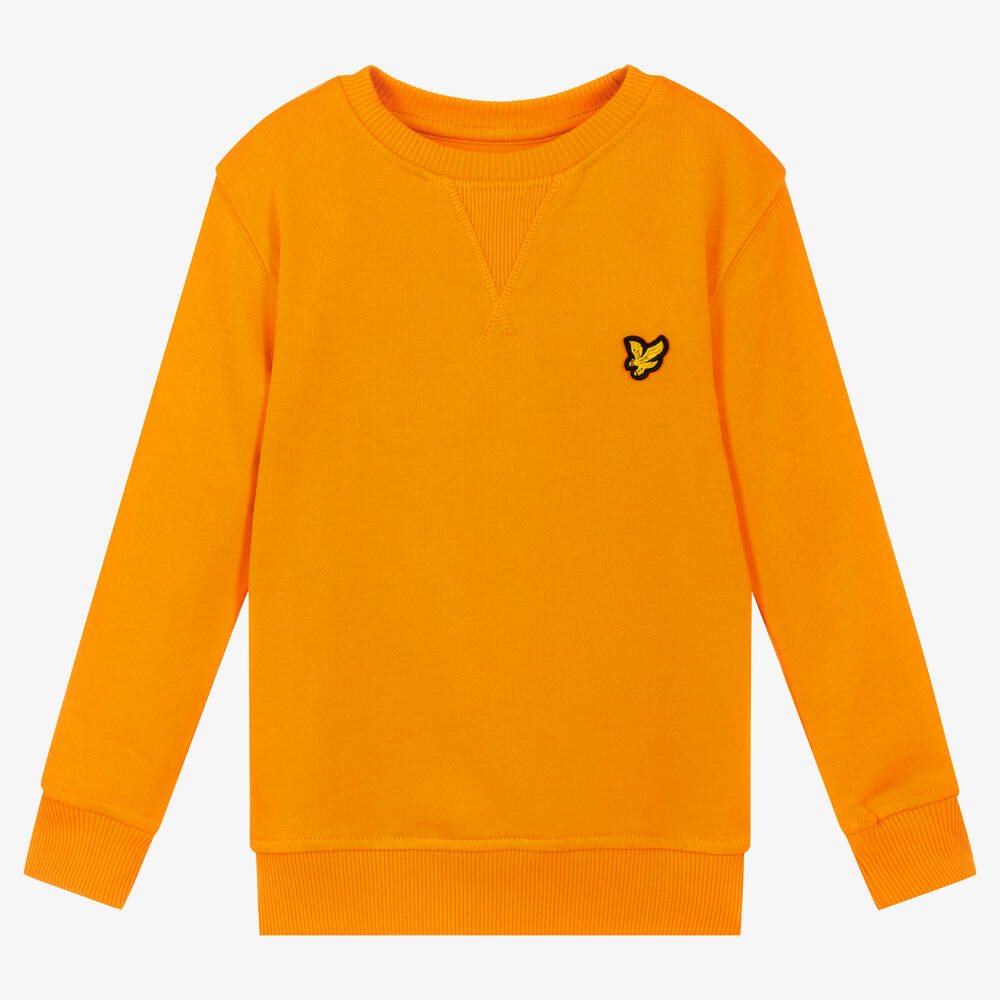 Boys Orange Cotton Sweatshirt