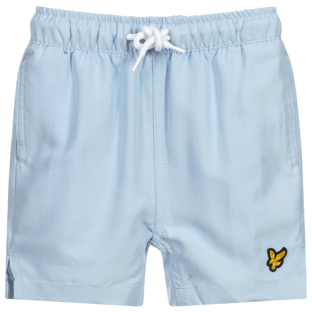 Lyle & Scott - Boys Pale Blue Swim Shorts | Childrensalon