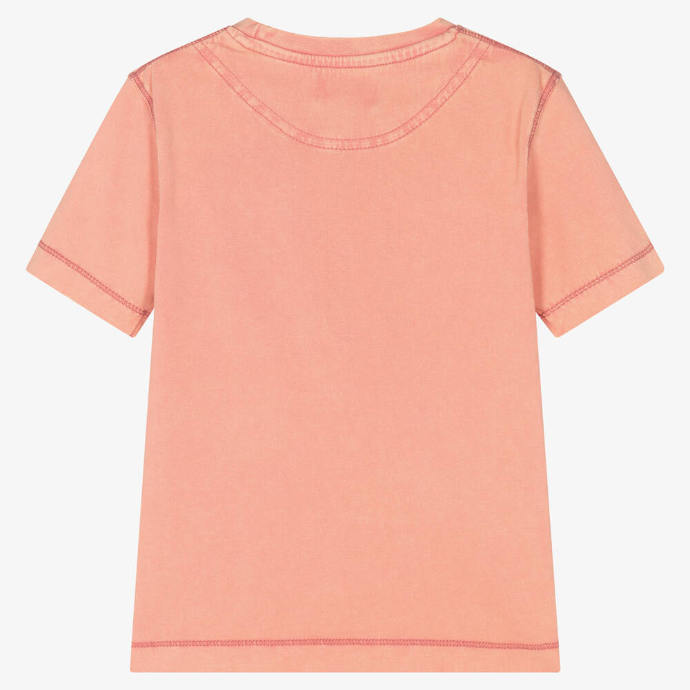 Lyle & Scott-Boys Pink Cotton T-Shirt | Childrensalon Outlet