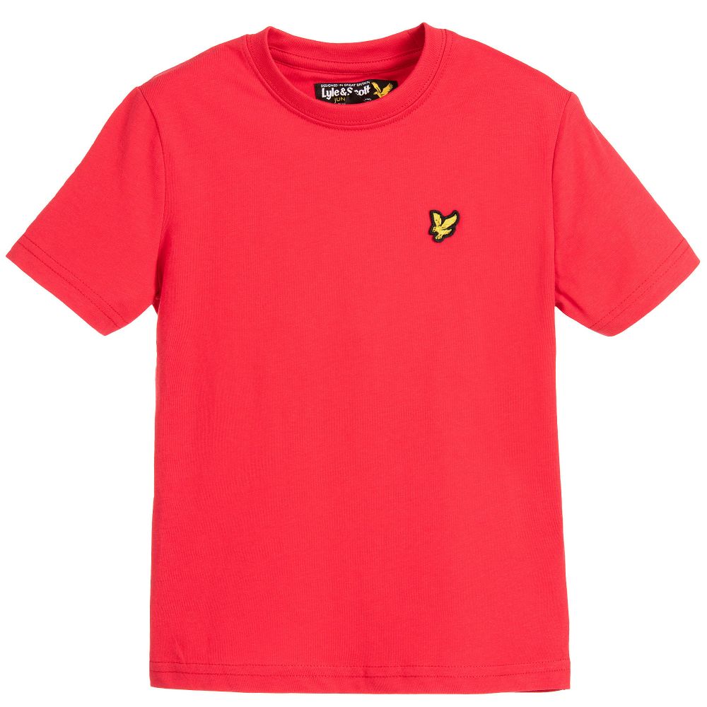 Lyle & Scott - Boys Red Golden Eagle T-Shirt | Childrensalon