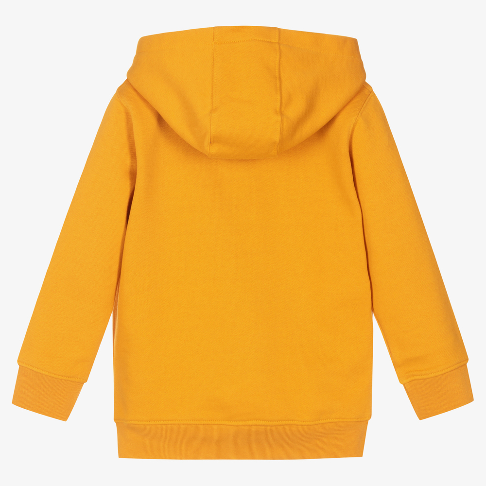 Lyle Scott Boys Yellow Cotton Logo Hoodie Childrensalon Outlet
