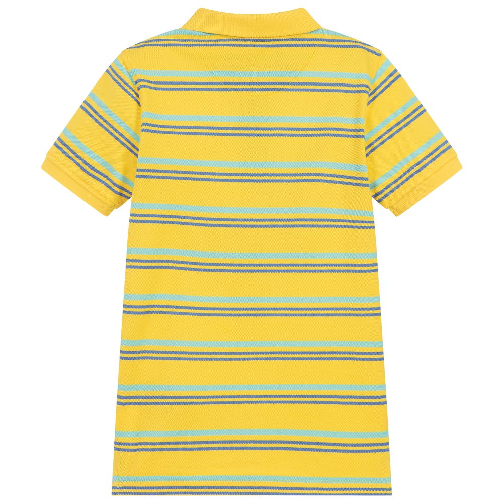 Lyle & Scott-Boys Yellow Cotton Polo Shirt | Childrensalon Outlet