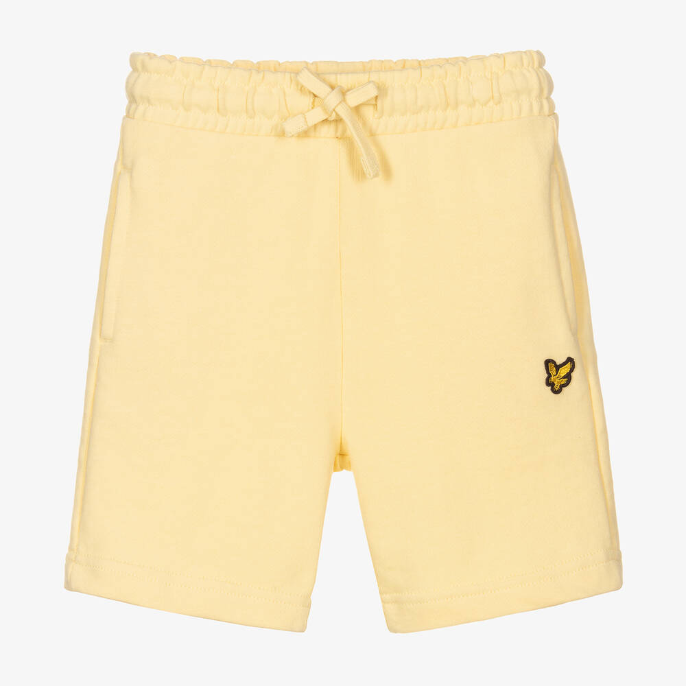 Lyle & Scott - Boys Yellow Cotton Shorts | Childrensalon