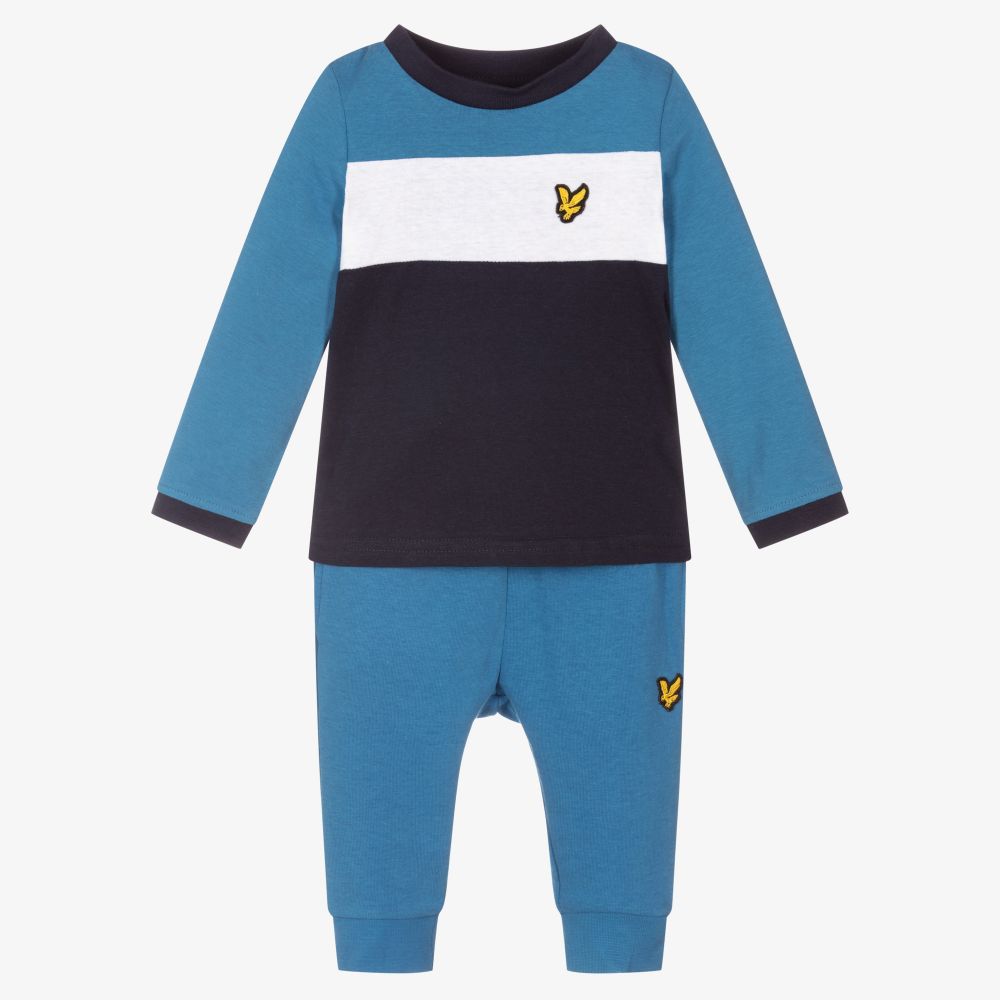 Lyle & Scott - Casual Blue Outfit Set | Childrensalon