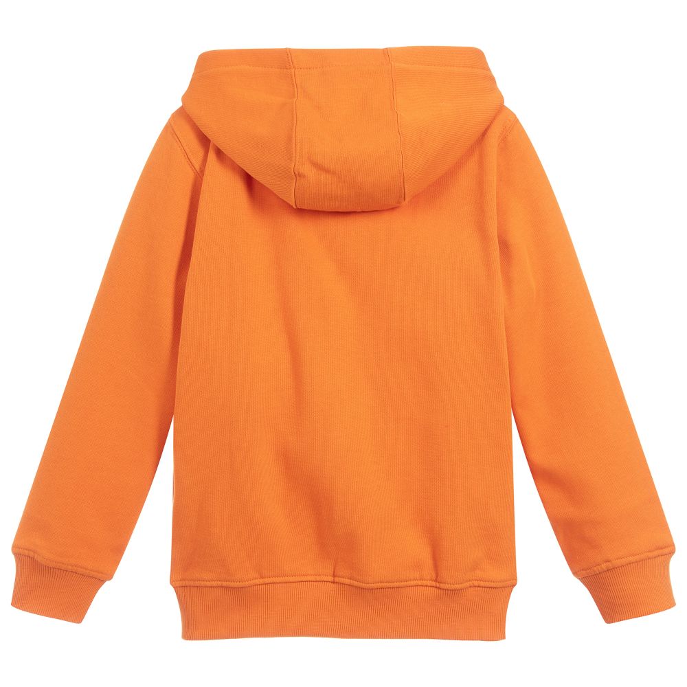 Lyle & Scott-Orange Cotton Zip-Up Top | Childrensalon Outlet