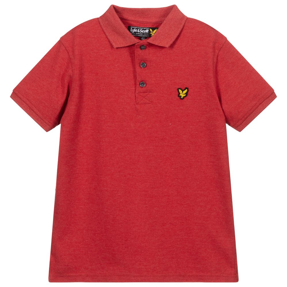 Lyle & Scott - Red Logo Polo Shirt | Childrensalon