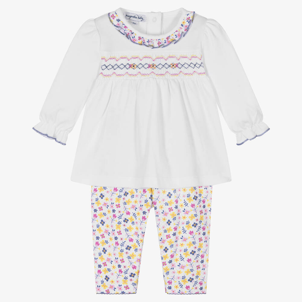 Magnolia Baby - Ensemble legging à fleurs bébé | Childrensalon