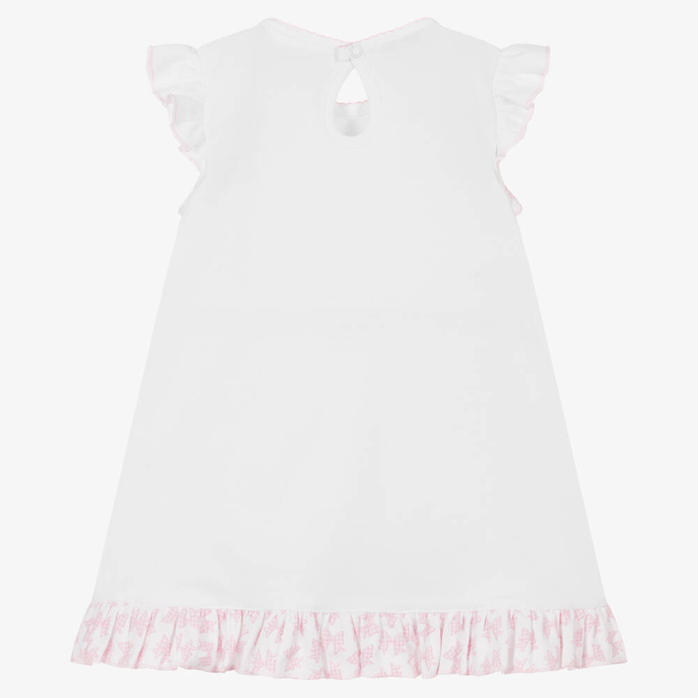 Magnolia Baby-Розовое платье с бантиком для малышек | Childrensalon Outlet