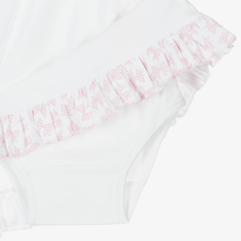 Magnolia Baby-Розовое платье с бантиком для малышек | Childrensalon Outlet