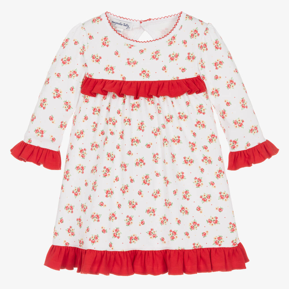 Magnolia Baby - Baby Girls White Holiday Annalise Dress | Childrensalon