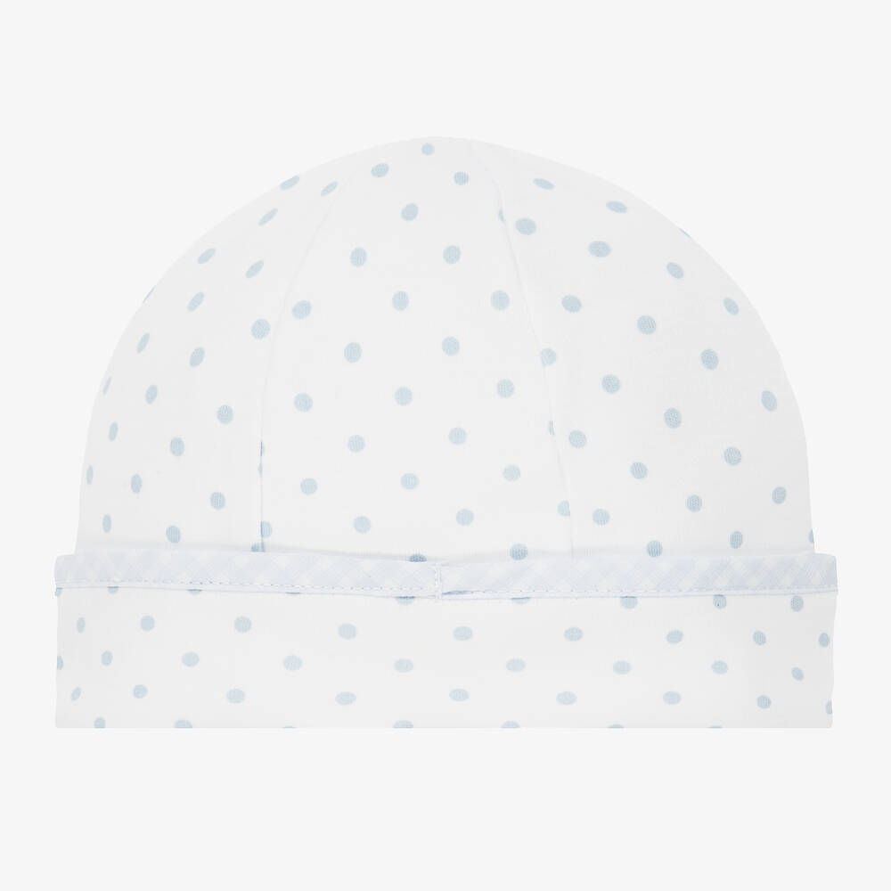 Magnolia Baby-Blue Pima Cotton Baby Hat | Childrensalon Outlet