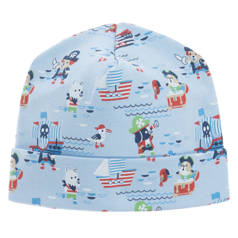 Magnolia Baby - Bonnet bleu en coton Pima Bébé | Childrensalon