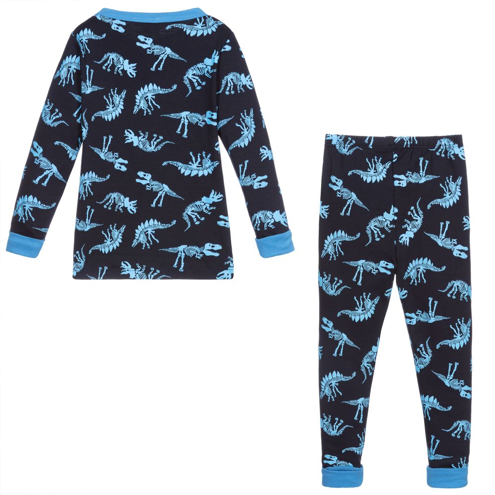 Magnolia Baby-Blue Pima Cotton Pyjamas | Childrensalon Outlet