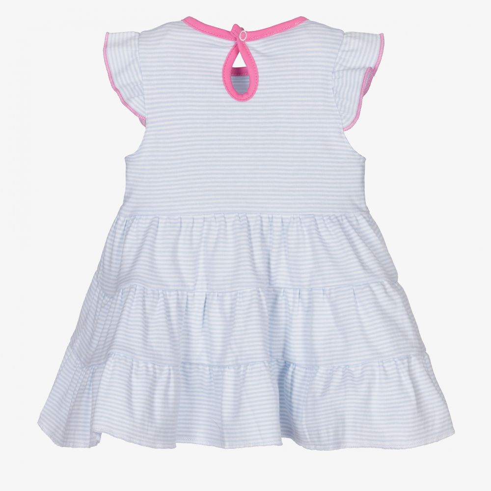Magnolia Baby-Blue Unicorn Baby Dress Set | Childrensalon Outlet