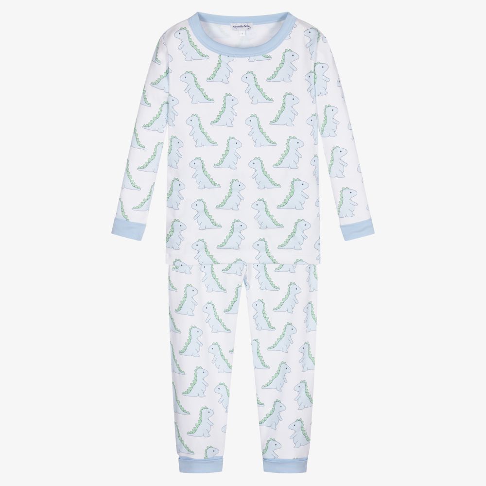 Magnolia Baby - Голубая пижама с динозаврами для мальчиков | Childrensalon