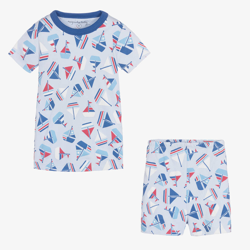 Magnolia Baby-Boys Blue Set Sail Pyjamas | Childrensalon Outlet