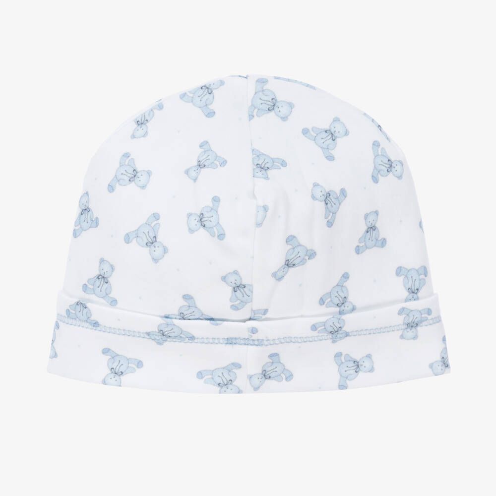 Magnolia Baby-Белая шапочка с голубыми медвежатами | Childrensalon Outlet