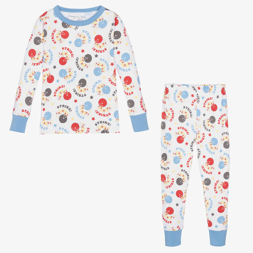 Magnolia Baby-Boys Pima Cotton Bowling Night Pyjamas | Childrensalon Outlet
