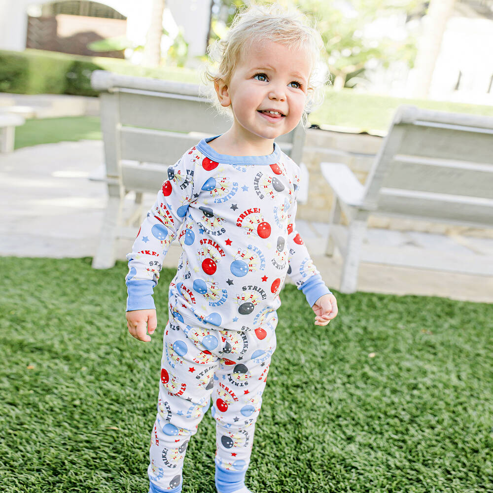 Magnolia Baby-Boys Pima Cotton Bowling Night Pyjamas | Childrensalon Outlet