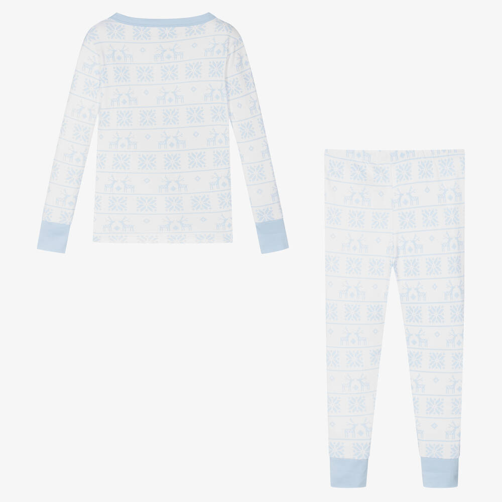 ماغنوليا بيبي-بيجاما قطن بيما لون أبيض للأولاد | Childrensalon Outlet