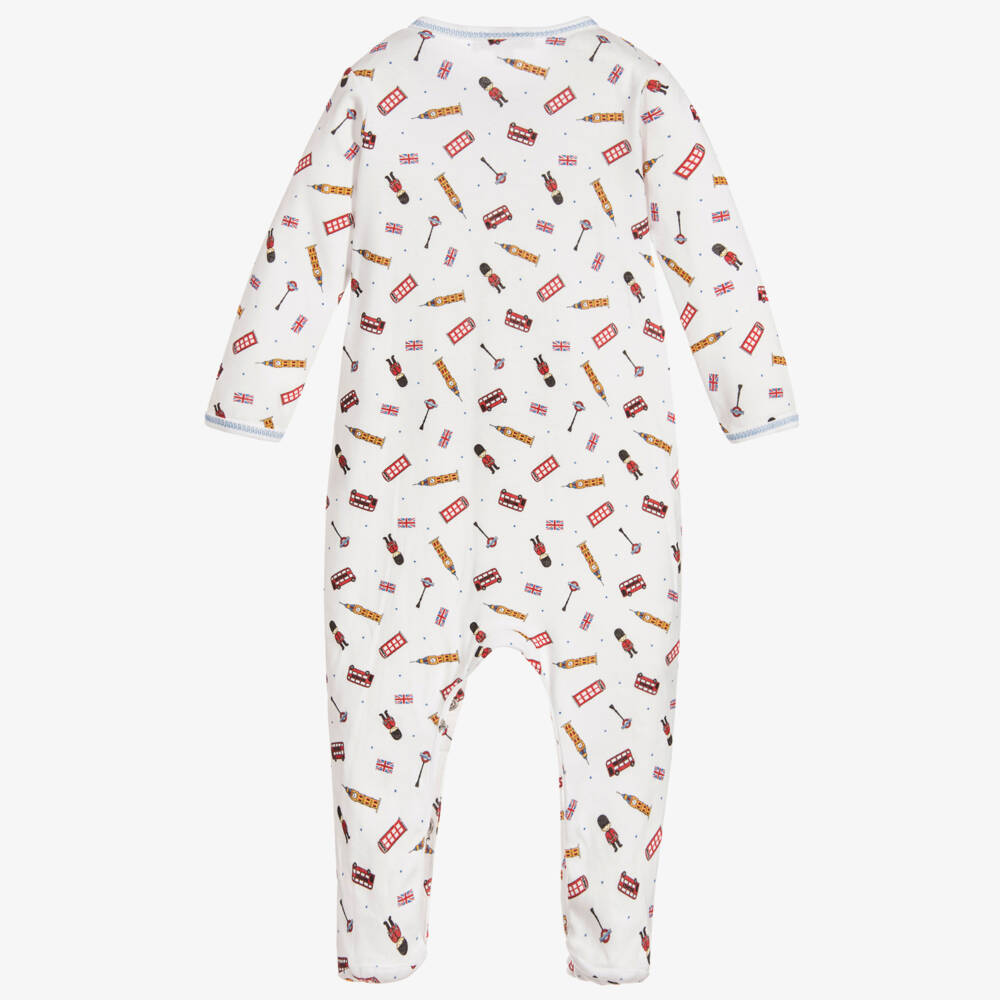 Magnolia Baby-Белый комбинезон из хлопка пима | Childrensalon Outlet