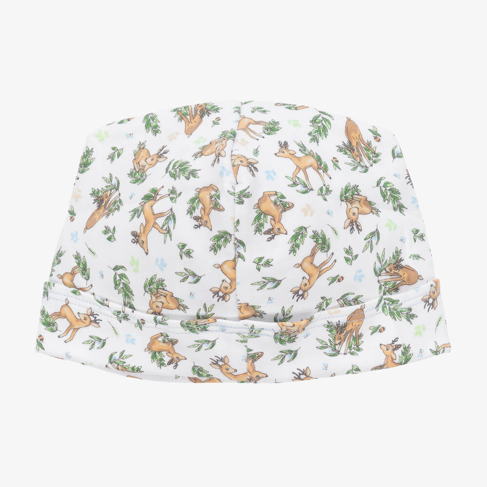ماغنوليا بيبي-قبعة قطن بيما لون أبيض للمواليد | Childrensalon Outlet