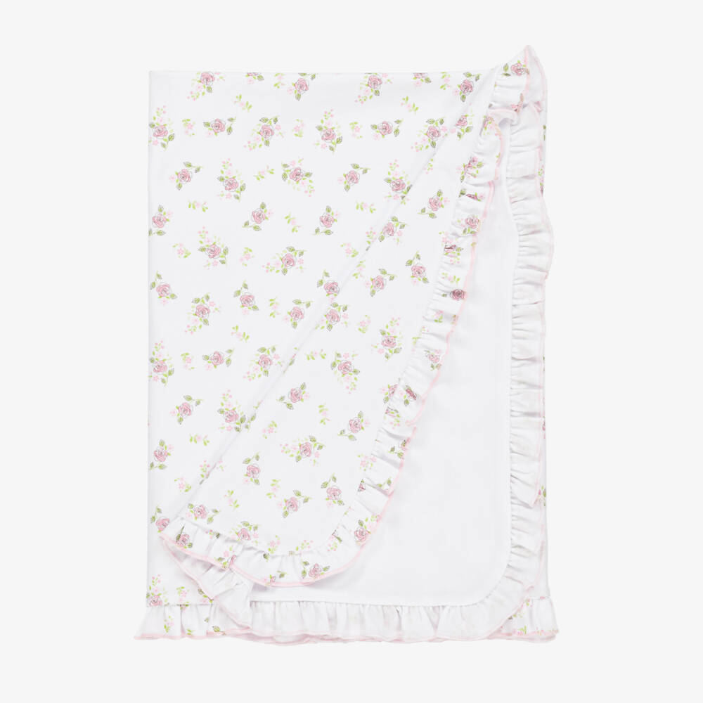 Magnolia Baby-Girls Floral Cotton Blanket | Childrensalon Outlet