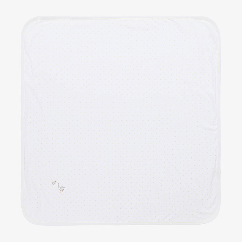 Magnolia Baby-Girls Ivory Cotton Coverlet | Childrensalon Outlet