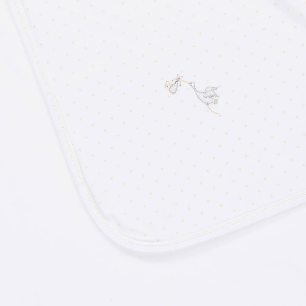 Magnolia Baby-Кремовое одеяло из хлопка пима (74 см) | Childrensalon Outlet