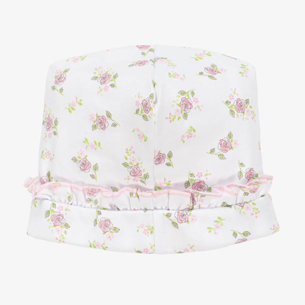 Magnolia Baby-Girls Pink Floral Layette Hat | Childrensalon Outlet