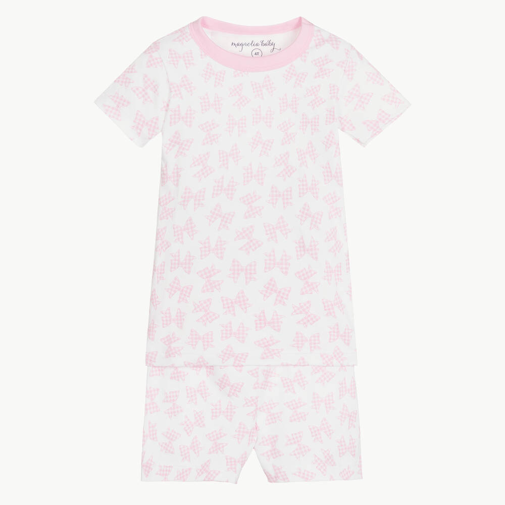 Girls gingham pyjamas outlet