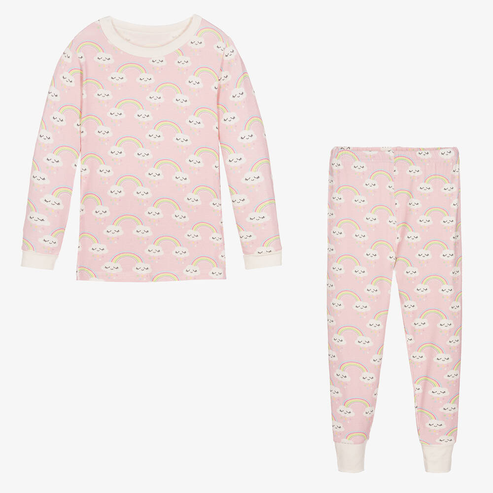 ماغنوليا بيبي-بيجاما مزيج قطن وبامبو لون زهري للبنات | Childrensalon Outlet