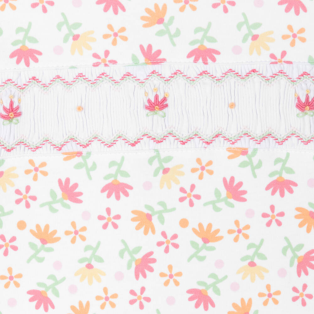 ماغنوليا بيبي-بيجاما قطن بيما لون أبيض للبنات | Childrensalon Outlet