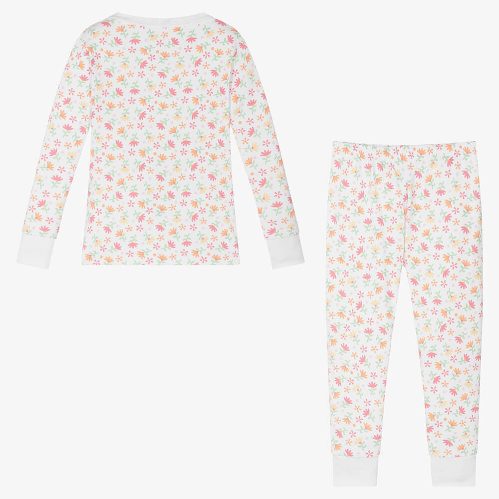 ماغنوليا بيبي-بيجاما قطن بيما لون أبيض للبنات | Childrensalon Outlet