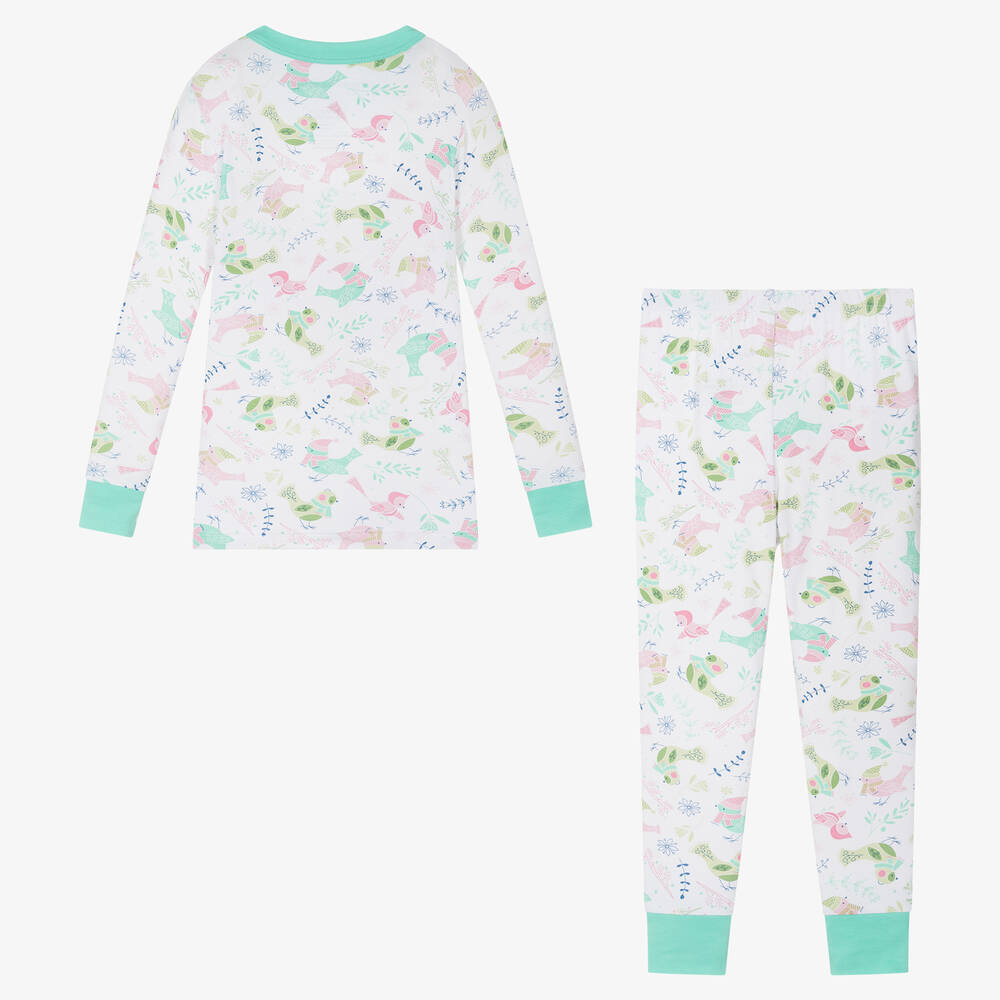 ماغنوليا بيبي-بيجاما بامبو جيرسي لون أبيض للبنات | Childrensalon Outlet