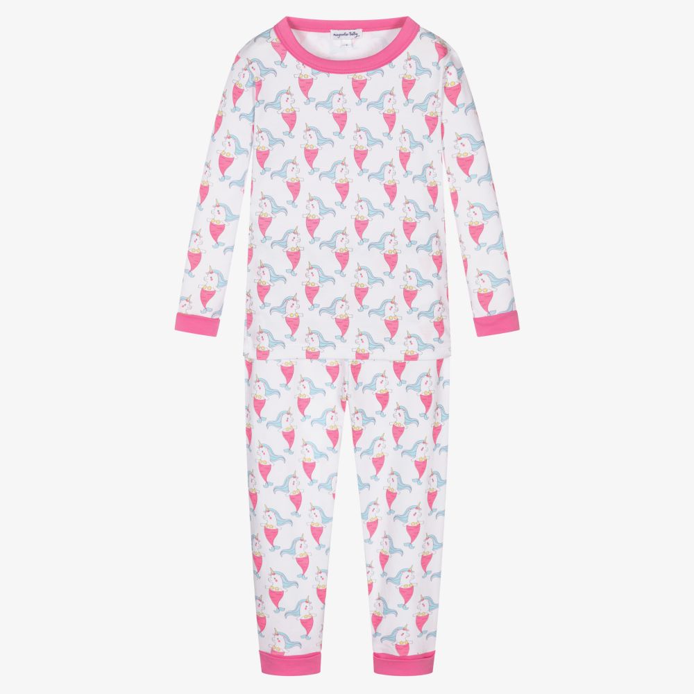 Magnolia Baby - Girls White Maid Pyjamas | Childrensalon