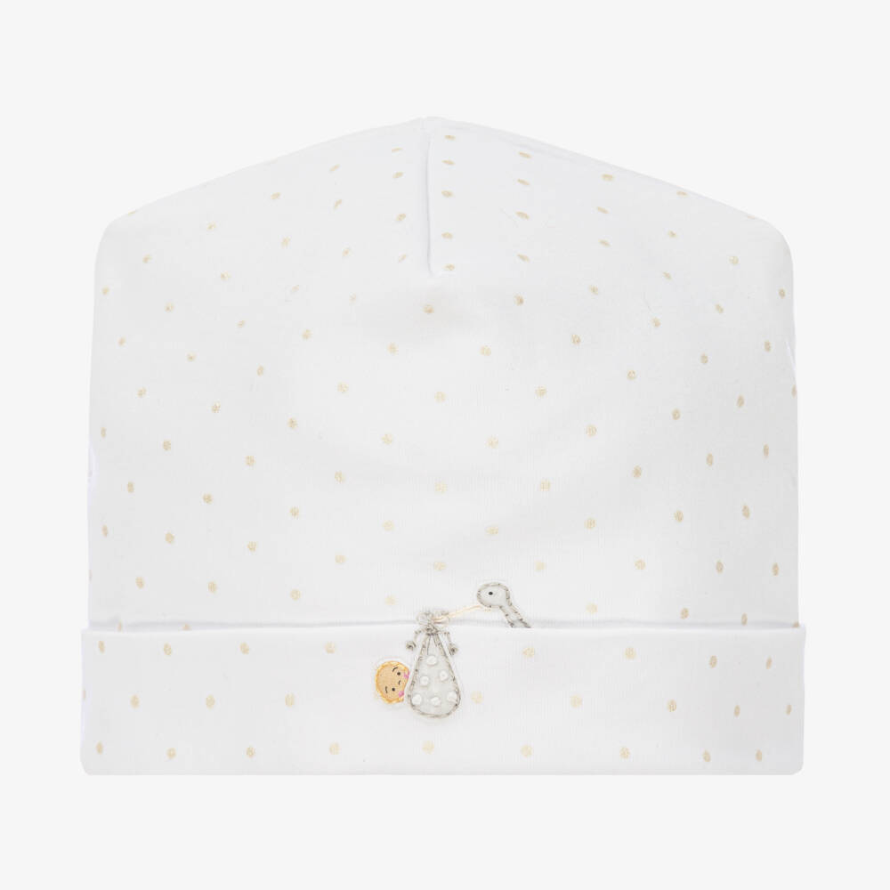 Magnolia Baby-Girls White Pima Cotton Cap | Childrensalon Outlet
