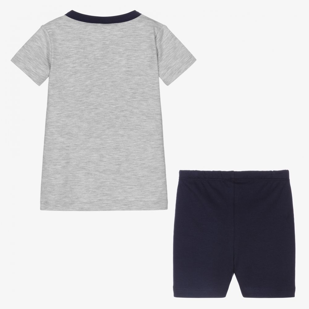 ماغنوليا بيبي-بيجاما قطن لون رمادي وكحلي للأولاد | Childrensalon Outlet