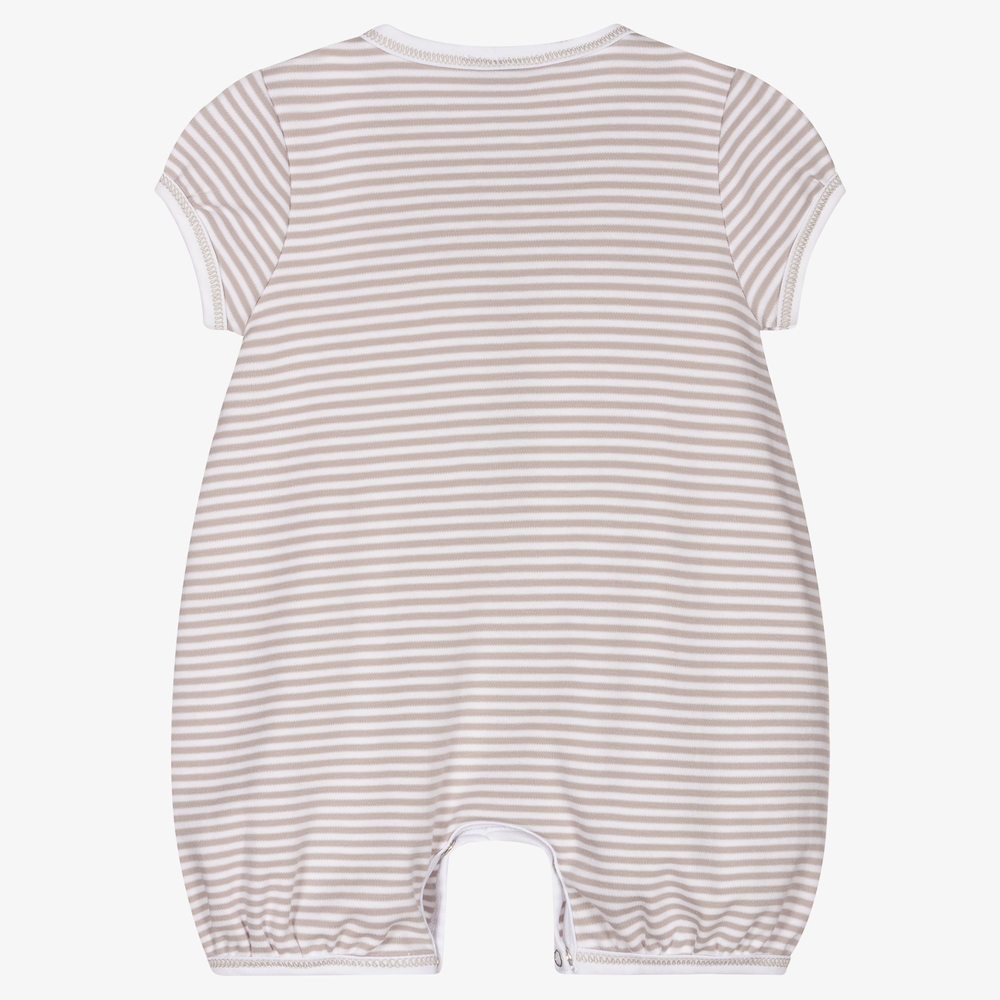 Magnolia Baby-Grey Pima Cotton Baby Shortie | Childrensalon Outlet